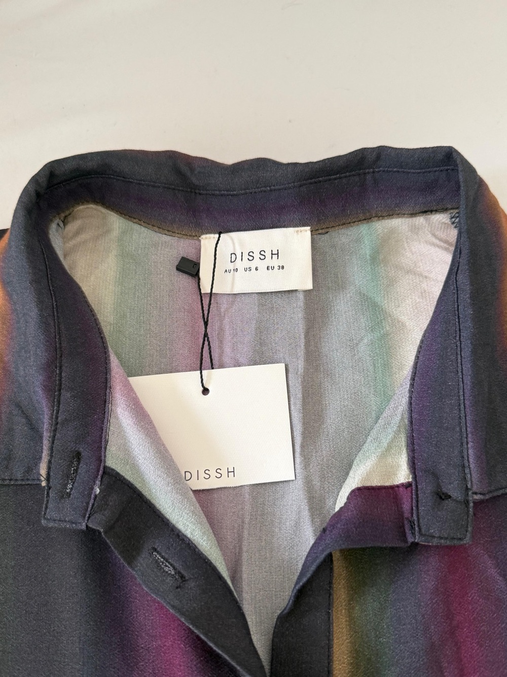 DISSH LULU OMBRE VACATION SHIRT Size 6 - Picture 7 of 10